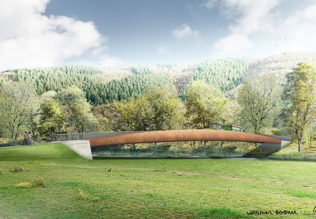 Siegerentwurf für die Brücke Vor Kiehren in Hönningen