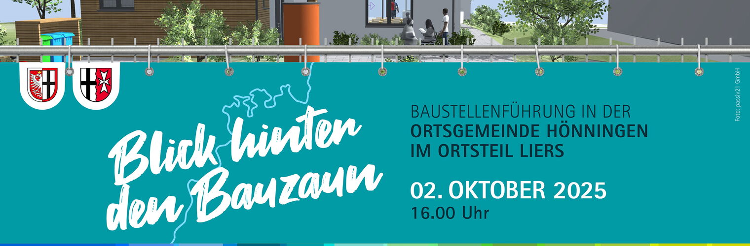 Blick hinter den Bauzaun Liers