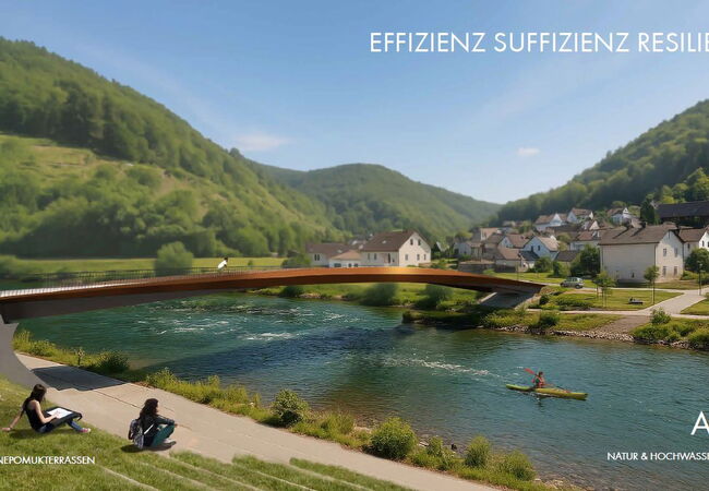 Visualisierung der neuen Nepomukbrücke