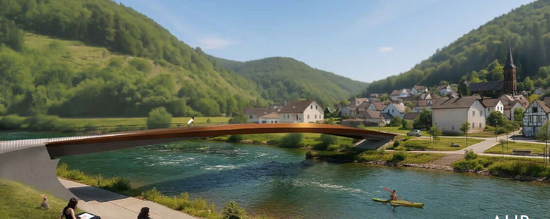 Visualisierung der neuen Nepomukbrücke