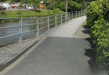 Ahrradweg Altenahr-Kreuzberg vor der Flut