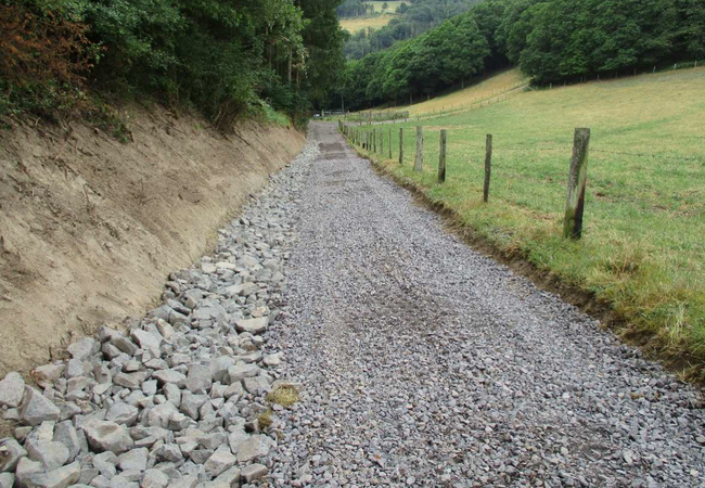 Neuer Wirtschaftsweg in der OG Lind