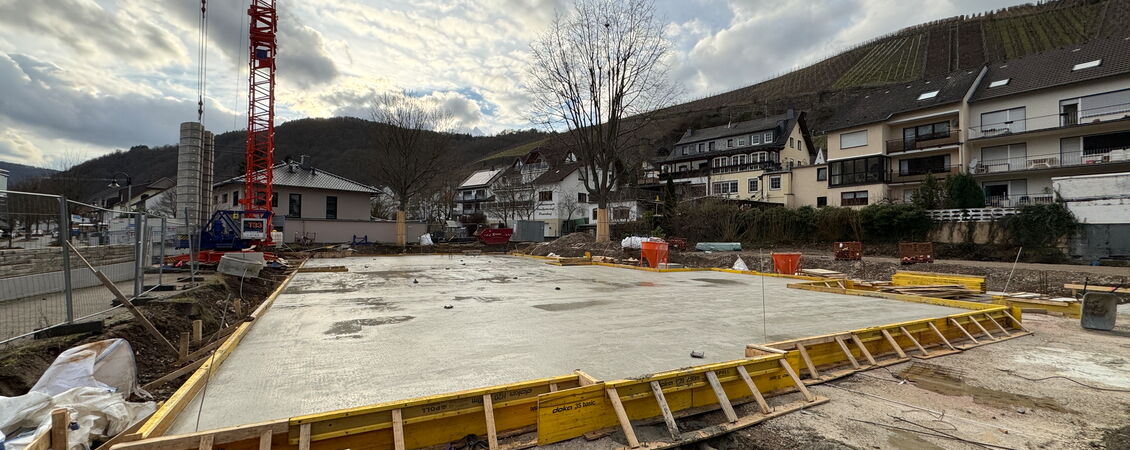 Baustelle für den Kindergarten Dernau