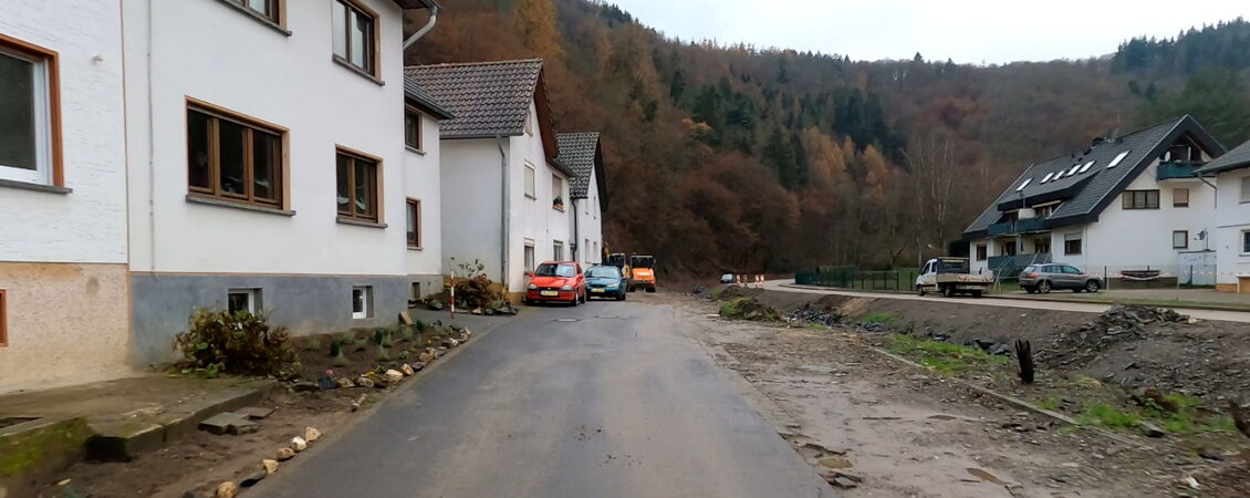 Schäden am Straßenkörper Am Sahrbach