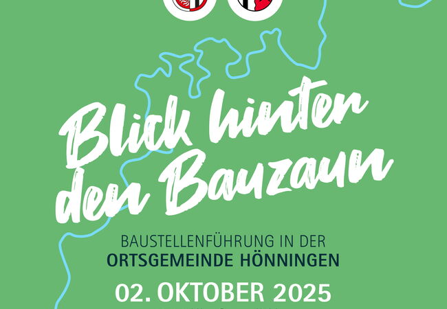 Blick hinter den Bauzaun