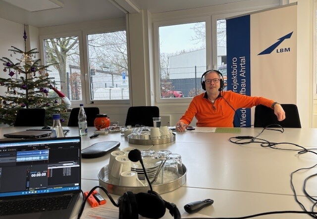 Podcast-Aufnahme mit Stefan Koch vom LBM