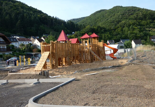 Baustelle für den Spielplatz Rech