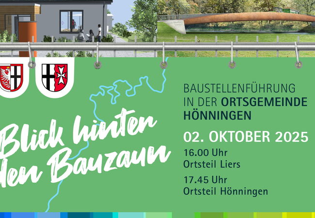 Blick hinter den Bauzaun